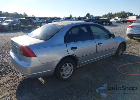 2001 Honda Civic Lx from USA, damaged, VIN 2HGES15561H548271